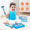 FS Pound-A-Penguin Game, Screen-Free Interactive Pounding Toy with 2 Soft Hammers - Safe Toddler Hammer Toy for 1-3 Years, Kids Ages 2-8, 4 Speed Modes & Score Display view 4