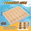 Seenelling Hot 1/64 Diecast Wheels Display Case Holds Toy Cars Wooden Wall Mount Car Display Shelf Storage Organizer Case for Toy Collectibles, Wheel, Model, 10 Layers (60 Spaces) view 2
