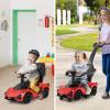 INFANS 3 in 1 Ride on Push Car, Licensed Lamborghini Baby Stroller Sliding Walking Car with Parent Control Handle, Music, USB, Headlight, Under Seat Storage, Foot-to-Floor Toy for 18-60 Months (Red) view 3
