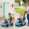 INFANS 3 in 1 Ride on Push Car, Licensed Lamborghini Baby Stroller Sliding Walking Car with Parent Control Handle, Music, USB, Headlight, Under Seat Storage, Foot-to-Floor Toy for 18-60 Months (Blue) view 2
