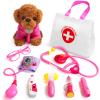 Doctor Kit for Toddlers 3-5 Girl Toys Birthday Gift for 2 3 4 Year Old Girls Kids Doctors Play Set with Plush Dog, Toy Stethoscope & Carrying Bag for Veterinarian Pretend Play view 1