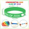 JUNEBRUSHS 42pcs Kindergarten Preschool Graduation Silicone Bracelets Party Favors Rubber Wristbands Supplies for Class of 2026 Graduation Kindergarten Preschool Party Favors Accessories view 3