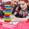 rytopt 48Pcs Super Naughty Block Tower Game, Valentine Tumbling Tower Stacking Blocks Game, Couples Games, Valentines Day Gifts for Him, Funny Challenges view 4