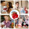 JIYIN 3 Pcs Build a Bear Clothes, 12-16 Inch Bear Hoodie Red Blue Brown Stuffed Animal Clothes Cute Cute Clothes Hat Kawaii Plush Clothes Bear Hoodie Sweater view 4