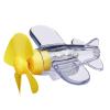 ANXINGJU 2PCS Wind up Airplane - Flying Airplane Car Decor - Wind Powered Car Exterior Ornament, Electric Car Handlebar Pendant, Windmill Motorcycle Decor (Yellow) view 1