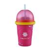 Chill Factor Color Shock Slushy Maker Perfectly Pink - Reusable Slushy Maker Cup Homemade Slushies Squeeze Cup Slushy Maker Kitchen Toys view 2