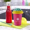 Chill Factor Color Shock Slushy Maker Perfectly Pink - Reusable Slushy Maker Cup Homemade Slushies Squeeze Cup Slushy Maker Kitchen Toys view 4
