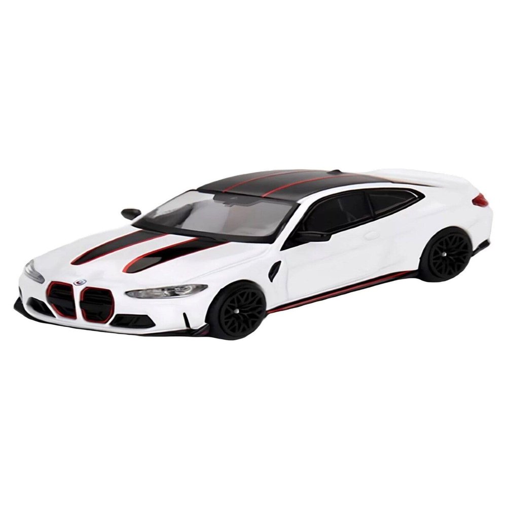 BMW M4 CSL Alpine White RHD - Mini GT - Scala 1/64 MGT00683-R