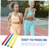 BRIGHTFUFU 4pcs Lightweight Plastic Relay Baton Smooth Edge for Easy Passing Random Colors for Adults Relay Racing Events view 4