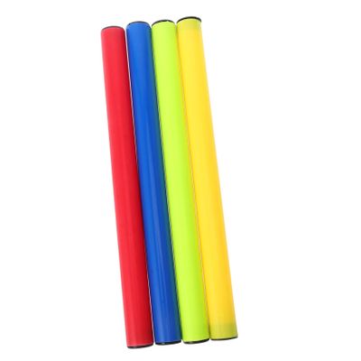WHAMVOX 4pcs Relay Baton Plastic Baton for Racing Competition Tools Bright Random Color