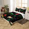 Manfei Cartoon Dinosaur Duvet Cover Set Toddler Size,Merry Christmas Bedding Set,Xmas Tree Quilt Cover for Kids,Comforter Cover(No Filler),2 Pcs view 3