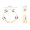6Inch Wood Tambourine Metal Single Row Tambourine For Kids Tambourine For Adults Hand Held Tambourine view 3