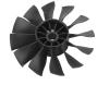 50Mm RC Duct Fan 12Blade Propeller Plastic Duct Fan Accessories for Rc Planes Black (Anti-Paddle) view 1