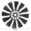 50Mm RC Duct Fan 12Blade Propeller Plastic Duct Fan Accessories for Rc Planes Black (Anti-Paddle) view 2