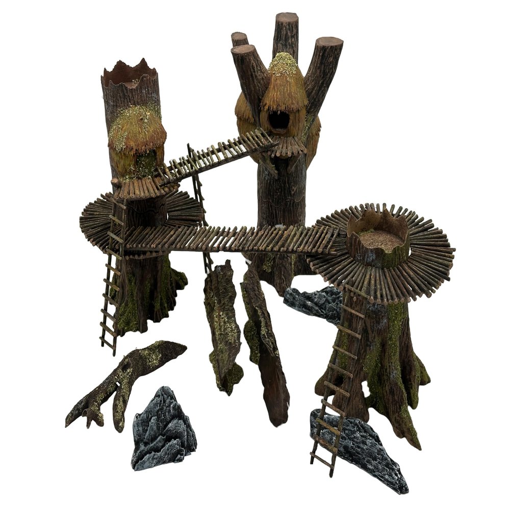 Legion Terrain - Forest Village 3'x3' Table - Miniature Tabletop Wargaming Terrain (Painted)
