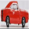 1968 Charger Bright Red with Black Stripes 1/87 (HO) Scale Diecast Model Car by Oxford 87DC68001 view 2