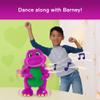 Barneys World Toddler Toys by Fisher-Price, Barney Tall Plush, 13-inch Figure with Sounds, Soft Texture for Play, Kids Ages 2+ Years view 4