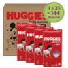 Huggies Size 4 Baby Diapers, Little Movers HuggFit 360 Baby Diapers with 360 Waistband, Size 4 (22-37 lbs), 144 Count (4 Packs of 36), Packaging May Vary view 2