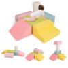 INFANS Climbing Toys for Toddlers, 6pc Kids Climb and Crawl Soft Foam Block Activity Structure Play Set with Chenille Fabric, Indoor Foam Play Gym for Baby Crawling and Sliding view 1