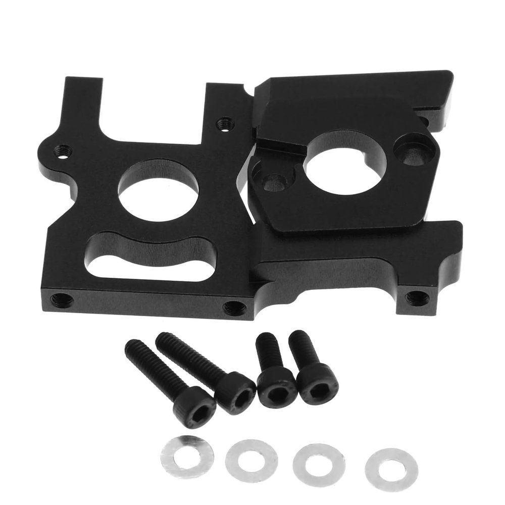 for ZD for Racing DBX-07 EX-07 1/7 Metal Accessories Kit Steering Cup Steering Assembly Motor Mount RC Car Upgrade Parts RC Car Repair Kit(Black,Motor Mount)