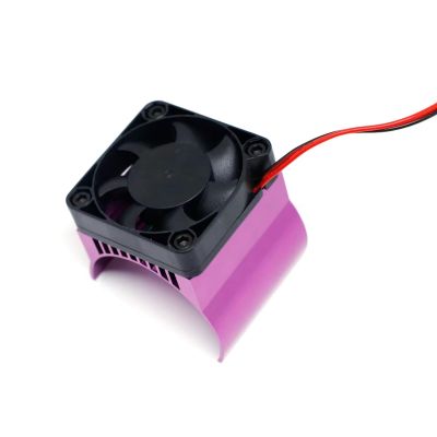 for Absima Cr1.8 for Yucatan for Yikong Yk4082 Yk4083 1/8 42mm Motor Cooling Fan Heat Sink Rc Crawler Car Upgrade Parts RC Car Parts(Purple)