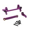 for Wltoys for 144016 144018 1/14 Metal Steering Assembly Servo Arm Servo Link Rod Set Remote Control Car Upgrade Parts Accessories RC Upgrade Accessories(Purple) view 1
