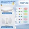 WinnerWhy 144 Pcs Total 76oz Air Dry Clay Soft Non-Toxic Molding Clay for DIY Arts Craft Sculpting Molding Projects Rewards Supplies(White) view 2