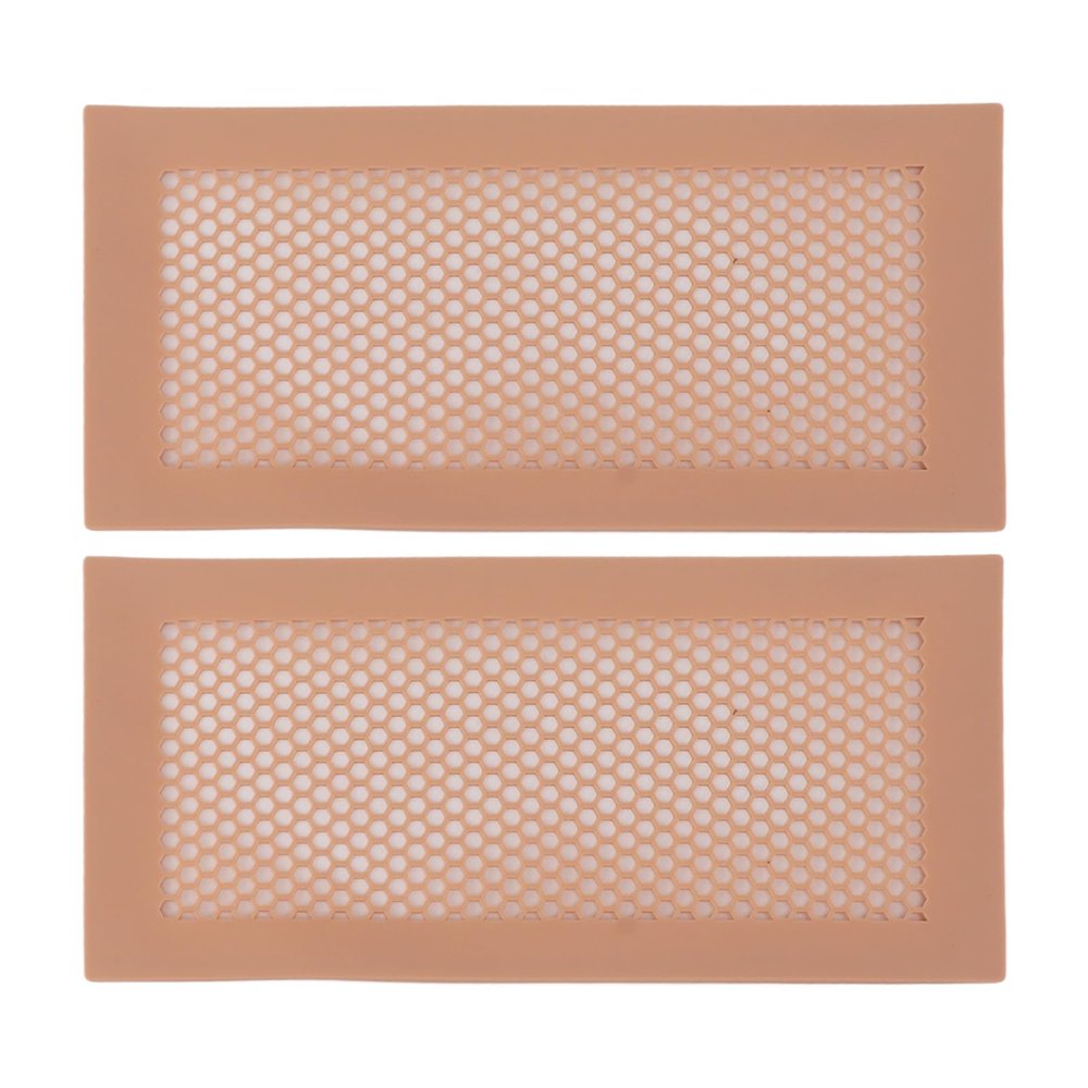 2Pcs Baby Proofing Vent Covers, Protective Soft Silicone Vent Covers Prevents Small Item from Falling for Home Floor (Pink)