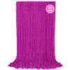 YAXINRUI 24 PCS Hot Pink Bead Necklaces, Pink Mardi Gras Beads, Cancer Awareness Beads Necklaces, Valentine Necklace, 33 Inch Round Party for Mardi Gras Christmas Cancer Awareness Month Events view 1