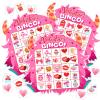 Blosssound Valentine's Day Bingo Game for Kids - Monster Theme Valentines Bingo Cards for 24 Players School Classroom Activities Fun Valentine Party Favors Games for Children Teacher Supplies view 1