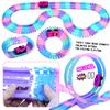 SCKTYZS Tracks Car Toys for 3 4 5 6 Year Old Girls Kids,177 PCS 360Rotating Track Flexible Car for Girls 3-5 Toddler Flex Track Race Cars Toys Birthday Gifts view 3