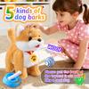 HCdoujoy Walking Barking Singing Corgi Puppy Toy, Repeats What You Say, Realistic Licking Tongue Wagging Tail Mechanical Dog with Touch or Voice Control, Interactive Music Dancing Plush Pet for Kids view 4