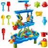 Beby Buty 4-Tier Water Table for Toddlers 3-5 Kids Ages 4-8, Summer Outdoor Beach Sensory Activity Playset Kids Sand Box and Water Table Toys, Party Birthday Gifts for Boys and Girls 3 4 5 6 7 8 view 1