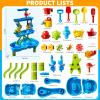 Beby Buty 4-Tier Water Table for Toddlers 3-5 Kids Ages 4-8, Summer Outdoor Beach Sensory Activity Playset Kids Sand Box and Water Table Toys, Party Birthday Gifts for Boys and Girls 3 4 5 6 7 8 view 2