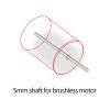 1 Pair Motor Shafts, RC Car Motor Shaft Stainless Steel 5mm, Replacement, Easy Install for RC Parts 5mm brushless motor shaft view 3