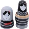 Stacking Dolls Nesting Dolls Russian Nesting 5 Pieces Lovely Matryoshka Wooden Dolls Nesting Babushka Russian Hand Painted for Christmas Toys Gift Matryoshka Dolls Stacking Dolls (Color : 5 Pieces) view 3