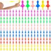 210 Pcs Slingshot Chicken Finger Toys Mini Screaming Chicken Slingshot Rubber Chicken Catapult for Kids Stretch and Relax Game Christmas Easter New Year Goodie Bag Stuffers, 6 Colors view 1