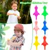 210 Pcs Slingshot Chicken Finger Toys Mini Screaming Chicken Slingshot Rubber Chicken Catapult for Kids Stretch and Relax Game Christmas Easter New Year Goodie Bag Stuffers, 6 Colors view 3