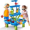 4 -Tier Kids Water Play Table for Kids Toddlers 3-5 4-8, Sand and Water Table with Rich Activity Set, Water and Sand Sensory Activity Play Table Summer Beach Outdoor Indoor Toys for 3 4 5 6 7 8 view 1