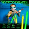 Lewtemi 100 Pack 6 Inch Glow Colorful Sticks Bulk, Glow in the Dark Party Supplies Birthday and Holidays view 4