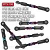 BRCatWPark RC Turnbuckles Camber Links Upgrades Part for 1/10 Slash 4WD VXL Rustler 4WD VXL Stampede 4WD VXL Bandit 4WD VXL,Aluminum Adjustable Turnbuckles Hop-Up,Colorful view 2