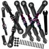 BRCatWPark Aluminum Turnbuckles Camber Links Upgrades Part for 1/10 Slash 2WD VXL/Rustler 2WD VXL/Bandit 2WD VXL/Stampede 2WD VXL,RC Alloy Adjustable Turnbuckles Hop-Up,Colorful view 1