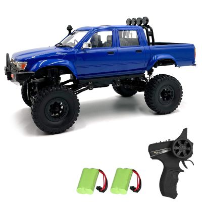 Hylukon RC Crawler Offroad RC Truck, 1:16 Scale 2.4GHz RC Pickup Truck with LED Headlights, 4x4 All Terrain RC Rock Crawler RTR Hobby RC Crawlers Gifts for Adults