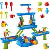WATUDOU Kids Water Table for Toddlers Kids Ages 3-5 4-8, 5-Tier Water Table with Rich Activity Set, Summer Outdoor Beach Outside Backgard Sensory Toys for Kids Toddlers Boys Girls view 3