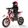 mufsceku 49CC Kids Dirt Bike,Gas Power Motocross,2-Stroke Pit Bike,Off Road Mini Motorcycle,Pocket Motorbike with Front Rear Disc Brakes,Pull Start,10" Wheels,Fast Arrival,Red view 1