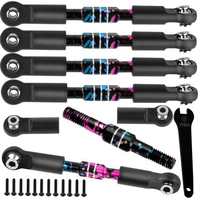 BRCatWPark RC Adjustable Turnbuckles Camber Links Upgrades Part for 1/8 Typhon 3S 4WD BLX/Mega 550 1/10 Big Rock 3S 4WD BLX,Colorful (Not for Big Rock V1 or V2 Model rc car)