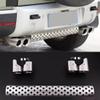 Khan Look Tail Pipe Throat fits for LR Defender 110 130 90 2020-2026 Dual Exhaust Pipe mask Exhaust Modification Decorative Accessories Stainless Steel Silver (3.0L/5.0L) view 1