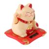 Exquisite Solar Powered Waving Cat Lucky Charm Mascot Office Figure (Yellow) view 3