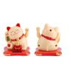 Exquisite Solar Powered Waving Cat Lucky Charm Mascot Office Figure (Yellow) view 4