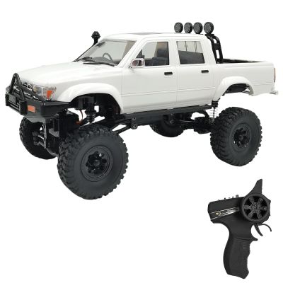 Hylukon RC Crawler Offroad RC Truck, 1:16 Scale 2.4GHz RC Pickup Truck with LED Headlights, 4x4 All Terrain RC Rock Crawler RTR Hobby RC Crawlers Gifts for Adults